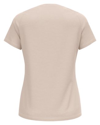 Camiseta técnica Oldo Ride 365 Performance Wool 130 Beige para mujer