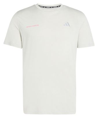 Heren adidas Performance Own The Run Melange Witte Short-Sleeve Jersey