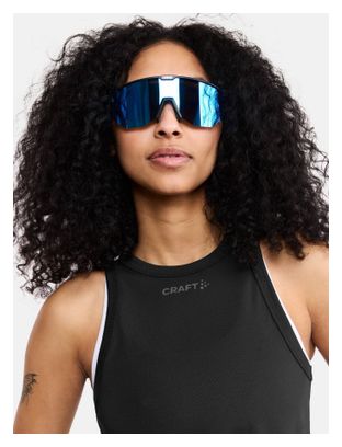 Dames Zwart Craft Core Essence Mesh Tanktop