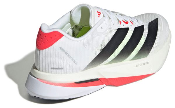 Chaussures Running adidas Adizero Boston 13 Blanc/Rouge Femme