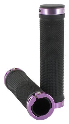 SB3 Pair of KHEOPS Lock On Grips Black Violet