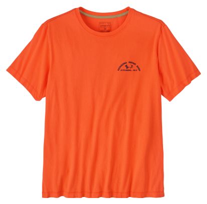 Camiseta de manga corta Patagonia Repair Shop naranja para hombre