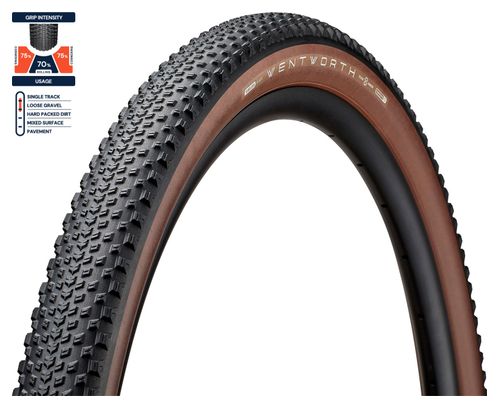 Pneumatico American Classic Wentworth 700 mm Gravel Tubeless Ready Pieghevole Stage 5S Armor Rubberforce G Brown Sidewall