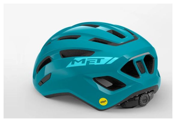 Casque Met Miles Mips Turquoise Brillant