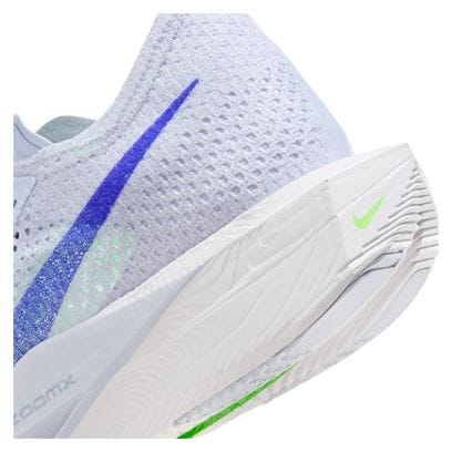 Chaussures de Running Nike ZoomX Vaporfly Next% 3 Blanc Vert Bleu