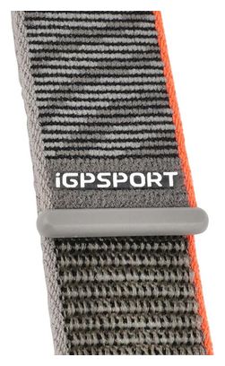 Bracelet Montre IGPSport VeRun Strap Textile Noir Orange