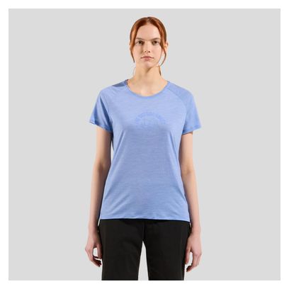 Maglietta tecnica donna Oldo Ride 365 Performance Wool 130 Azzurro
