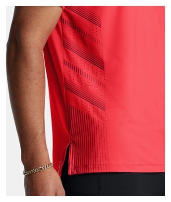 Under Armour Launch Elite Red Heren Jersey met korte mouwen