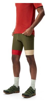 Kurze <p>Radhose</p>ohne Träger Endura Loop Khaki