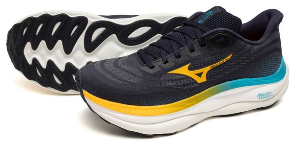 Chaussures Running Mizuno Wave Sky 9 Bleu/Orange Homme