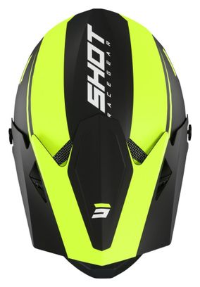 Casque Intégral Enfant Shot Rogue Level Noir Jaune Mat