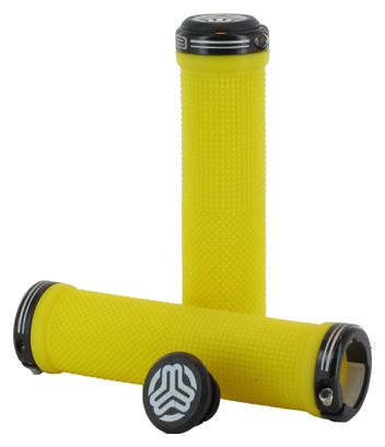 SB3 Coppia di manopole KHEOPS Lock On Giallo Nero