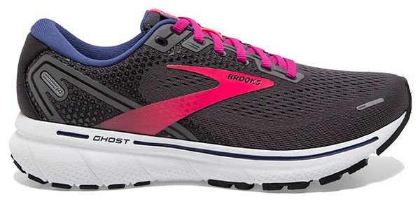 Brooks Ghost 14 Grau Rosa Laufschuhe Damen