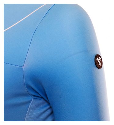 Maillot Manches Courtes Femme LeBram Testanier Bleu Coupe Ajustée