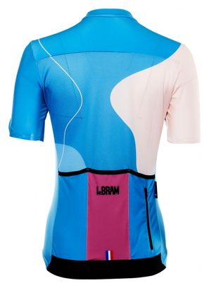 LeBram Testanier Korte Mouw Jersey Blauw Aangepast Pasvorm