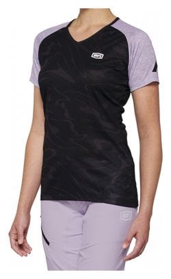 Women's 100% Airmatic Short Sleeve Jersey Black / Purple