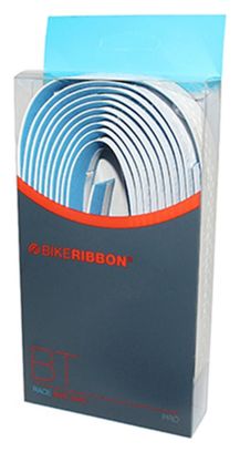 Ruban de guidon Bike Ribbon drop blanc-bleu