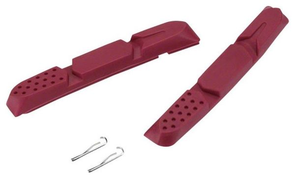 JAGWIRE Mountain Pro Pastillas de freno Insertos para condiciones húmedas Rojo
