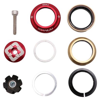 Jeu De Direction Intégré Pride Ti45 Titanium Rouge 1-1/8