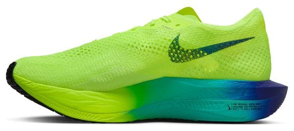 Nike ZoomX Vaporfly Next% 3 Geel Blauw Hardloopschoenen