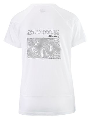 Salomon Cross Run Women's White Short Sleeve T-Shirt