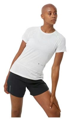 Maillot manches courtes Salomon Cross Run Graphic Blanc Femme