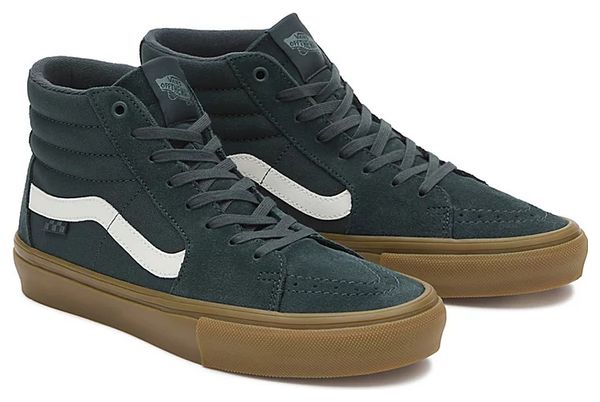 Vans Skate Sk8-Hi Shoes Dark Green/Gum