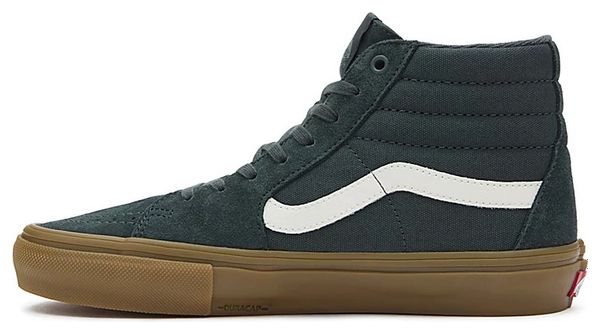 Chaussures Vans Skate Sk8-Hi Vert foncé/Gum 