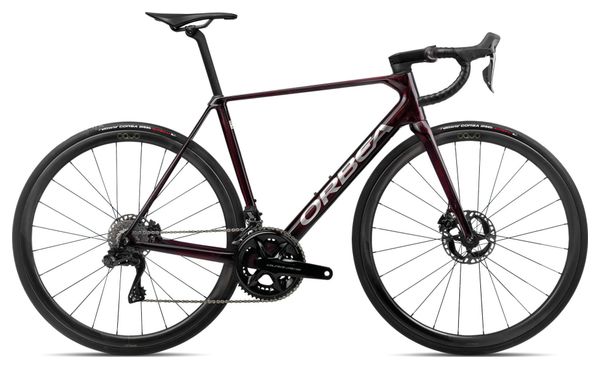Bicicleta de carretera Orbea Orca M10iLTD PWR Shimano Dura-Ace Di2 12 velocidades, 700 mm, rojo vino, 2024, talla 51, 167/172 cm - Bicicleta de exposición