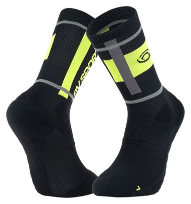 Calcetines BV Sport Trail Ultra High Reflect Negro/Amarillo