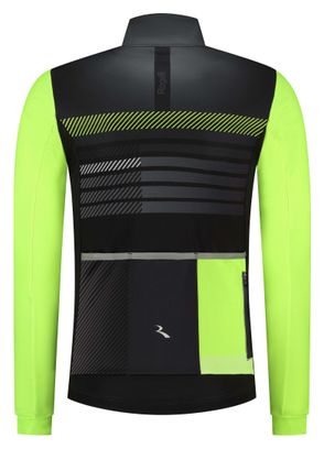 Maillot Manches Longues Vélo Rogelli Stryde Homme Noir/Jaune Fluo
