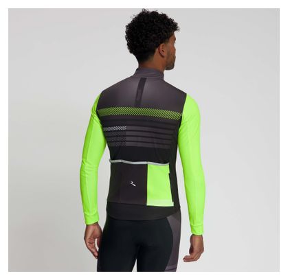 Maillot Manches Longues Vélo Rogelli Stryde Homme Noir/Jaune Fluo