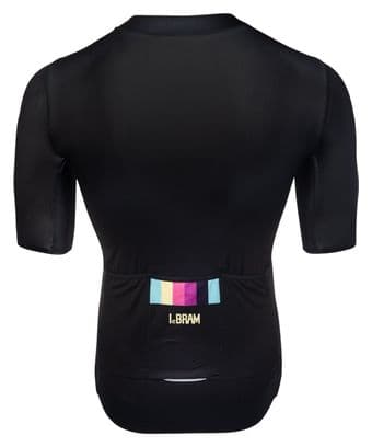 LeBram Aubisque Short Sleeve Jersey Sky Black Tailored Fit