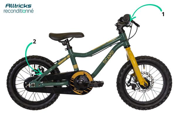 VTT Enfant Scamp SmallFox Single Speed 14'' Vert - Produit Reconditionné