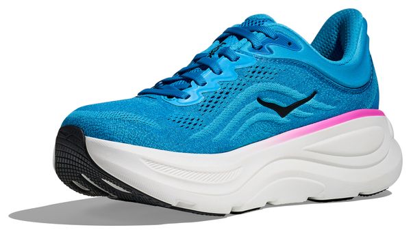 Hoka Bondi 9 Running Shoes Blue/Pink Women's