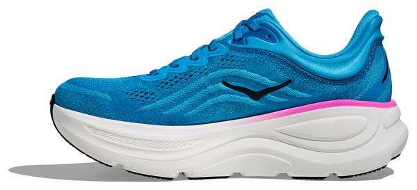 Hoka Bondi 9 Running Shoes Blue/Pink Women's