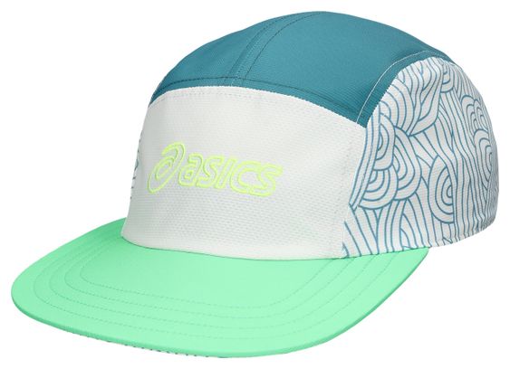 Cappellino Asics 5 Panel Verde/Blu