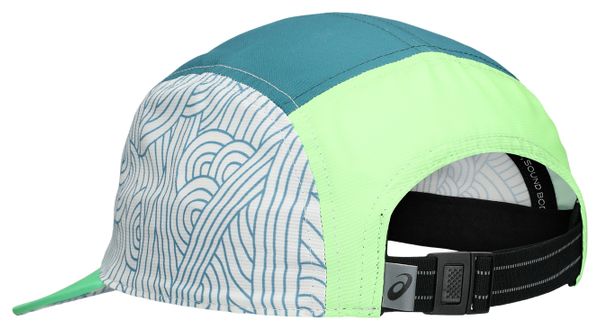 Cappellino Asics 5 Panel Verde/Blu