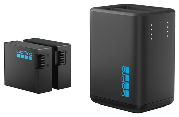 GoPro-Doppel-Ladegerät für HERO13 Black + 2 Enduro-Akkus für HERO13 Black