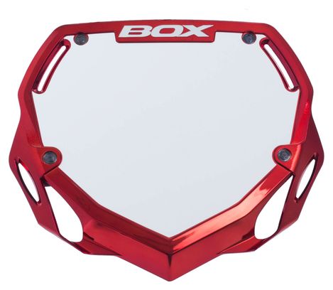 BOX Two Nummerplaat Rood Chroom