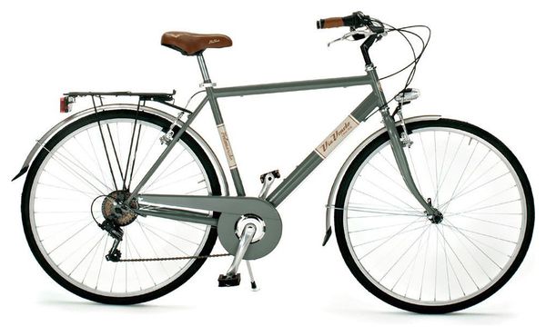 Vélo de ville Via Veneto 605man  cadre en acier 54cm  roues 700x35c  6 vitesses.