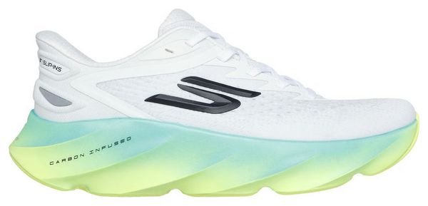 Skechers Slip-ins Aero Burst Running Shoes, White/Multicolor, Men's