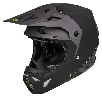 Formula CP Slant integraalhelm Zwart / Grijs / Fluorescerend Geel