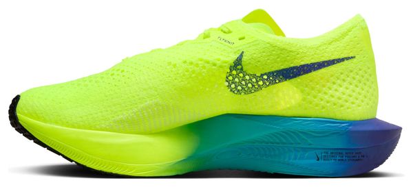 Chaussures de Running Femme Nike ZoomX Vaporfly Next% 3 Jaune Bleu