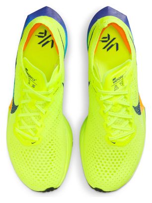 Chaussures de Running Femme Nike ZoomX Vaporfly Next% 3 Jaune Bleu