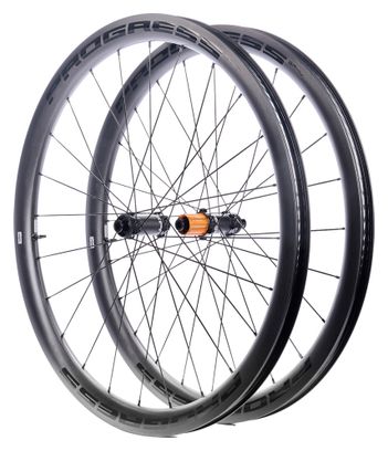 Paire de roues Progress GR40 | 12x100/12x142 mm | Center Lock | Campagnolo N3W