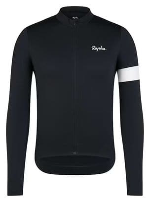 Camiseta de manga larga térmica Rapha Core Negra/Blanca