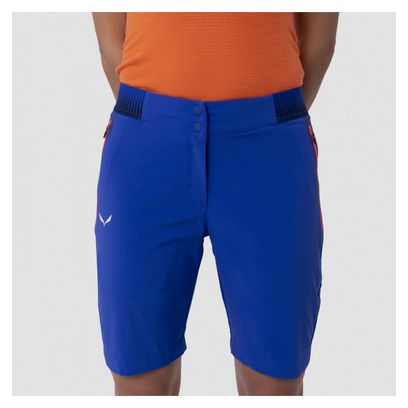 Women's Salewa Pedroc Cargo 3 Dst Blue Shorts