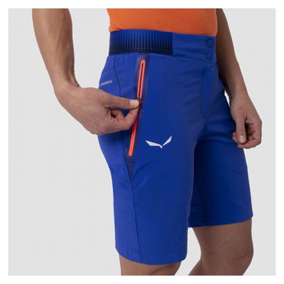 Women's Salewa Pedroc Cargo 3 Dst Blue Shorts