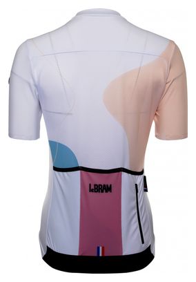 Maillot Manches Courtes Femme LeBram Testanier Blanc Coupe Ajustée